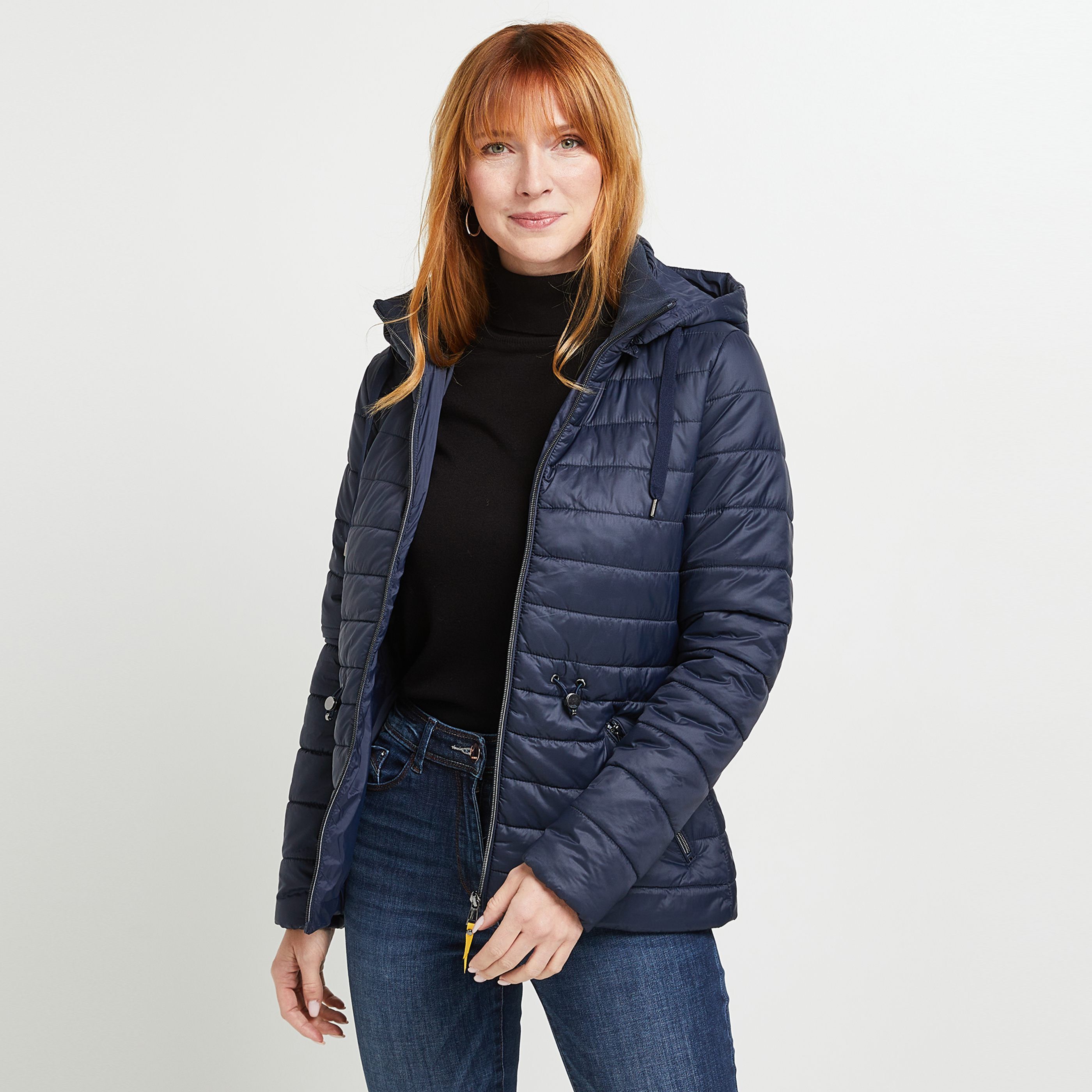 Doudoune light courte femme - MARINE