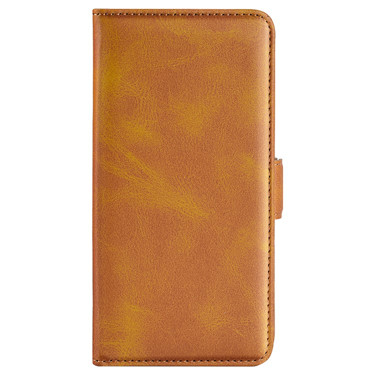 Samsung Galaxy S24 FE Vintage Leder Tasche Flip Cover Fashion Design - Gelb