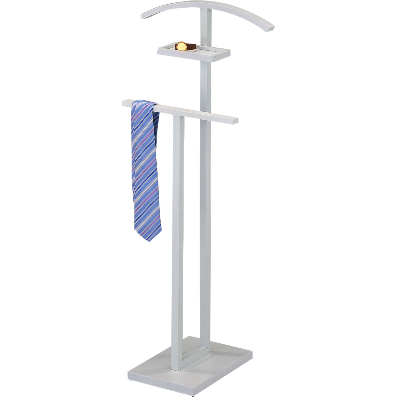 Herrendiener Lena Metall weiss 46 x 113 x 34 cm