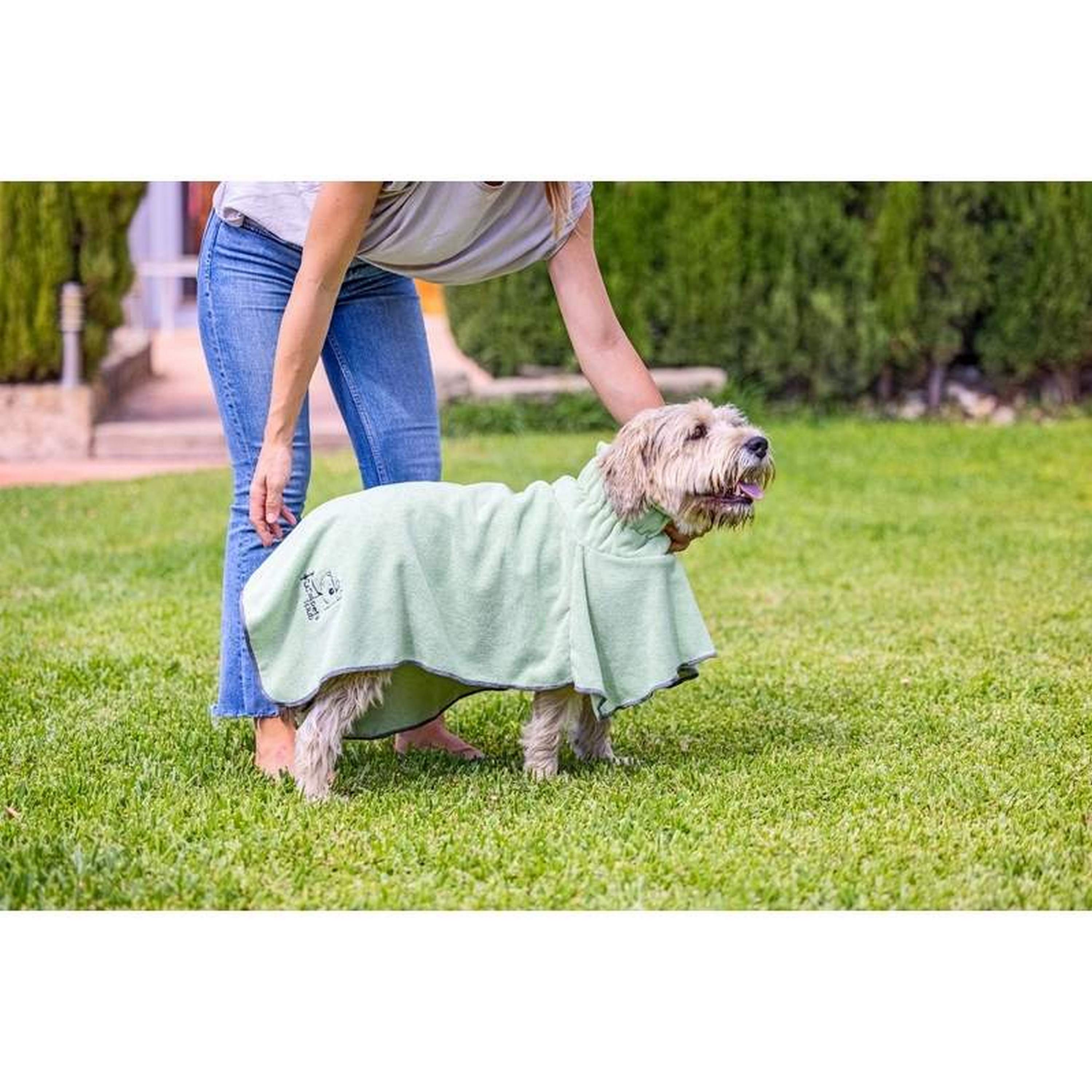Toalha de microfibra verde da Pets Club