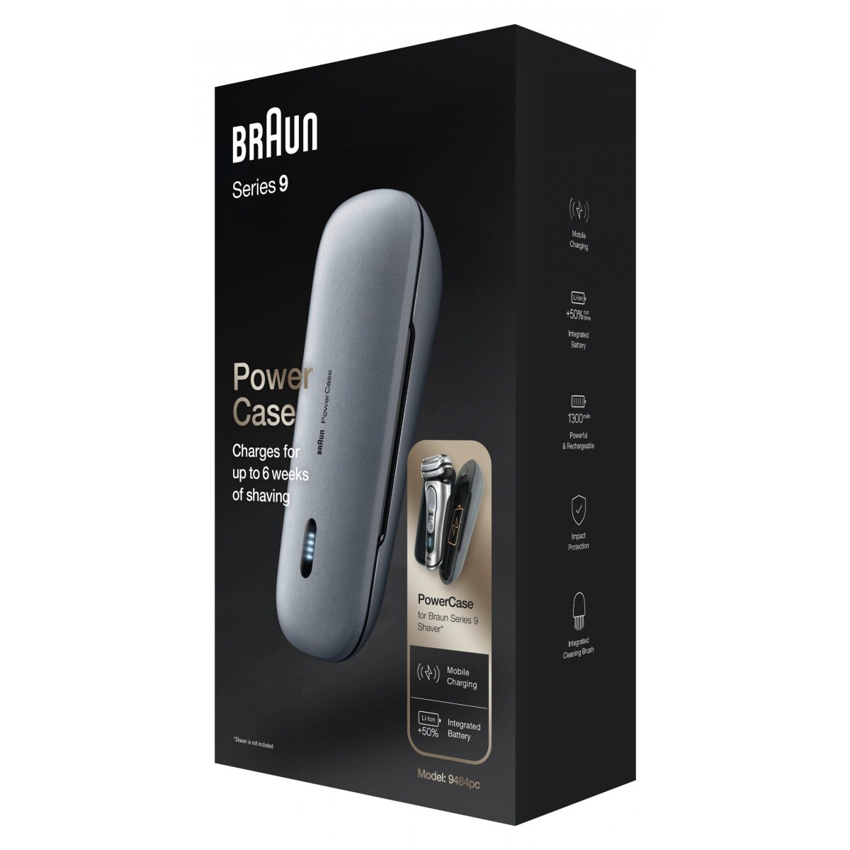 Braun Series 8 & 9 mobiles Rasierer-Ladeetui