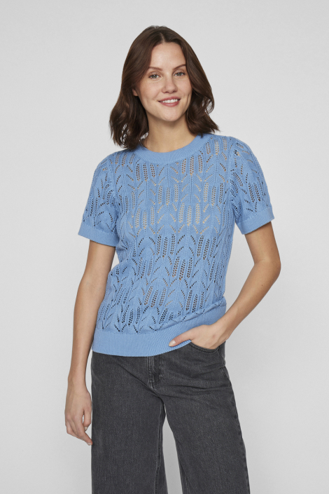 Vila blauwe dames t-shirt