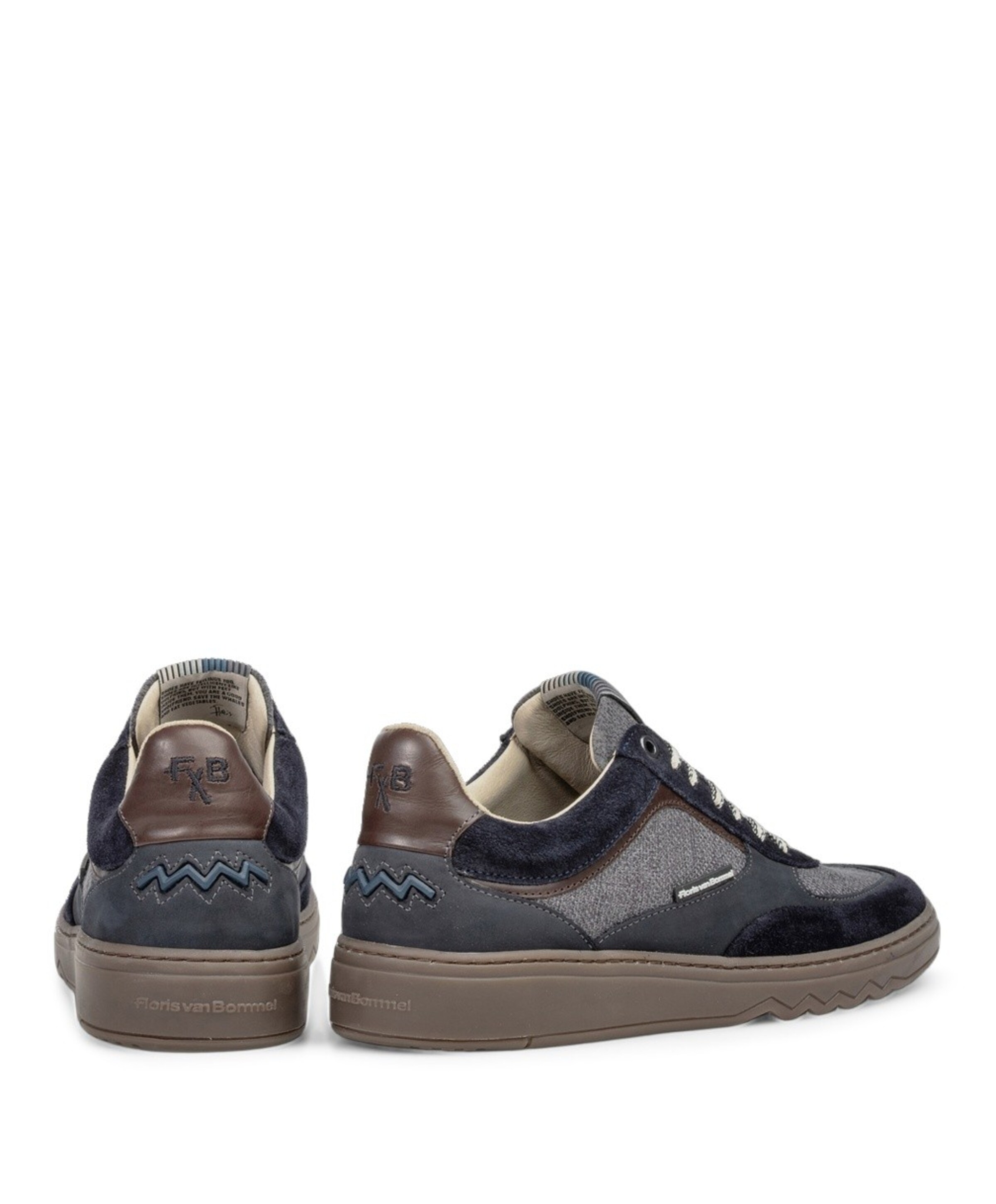 Floris van Bommel heren veterschoenen blauw