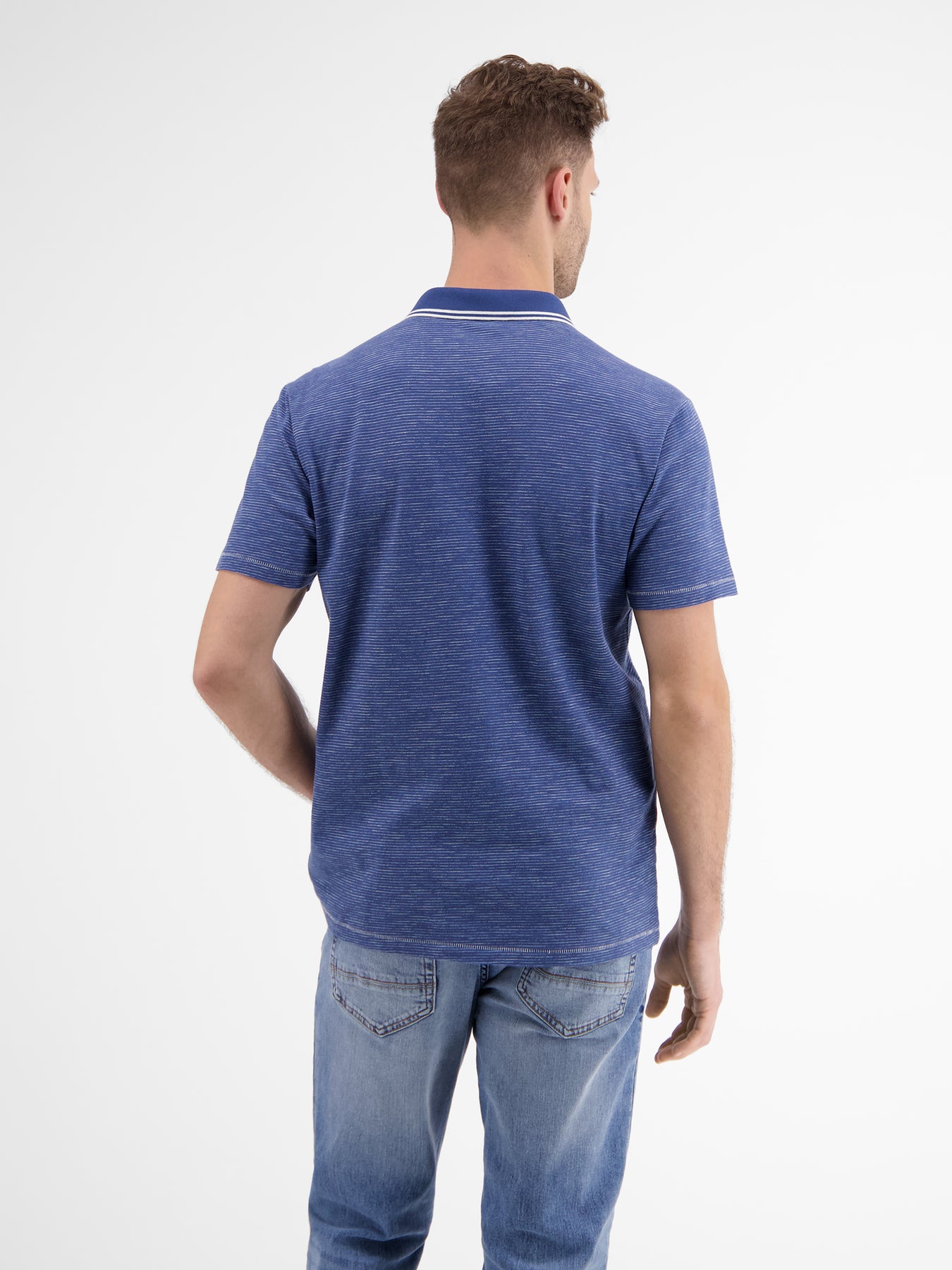 Poloshirt mit Finelinerstreifen