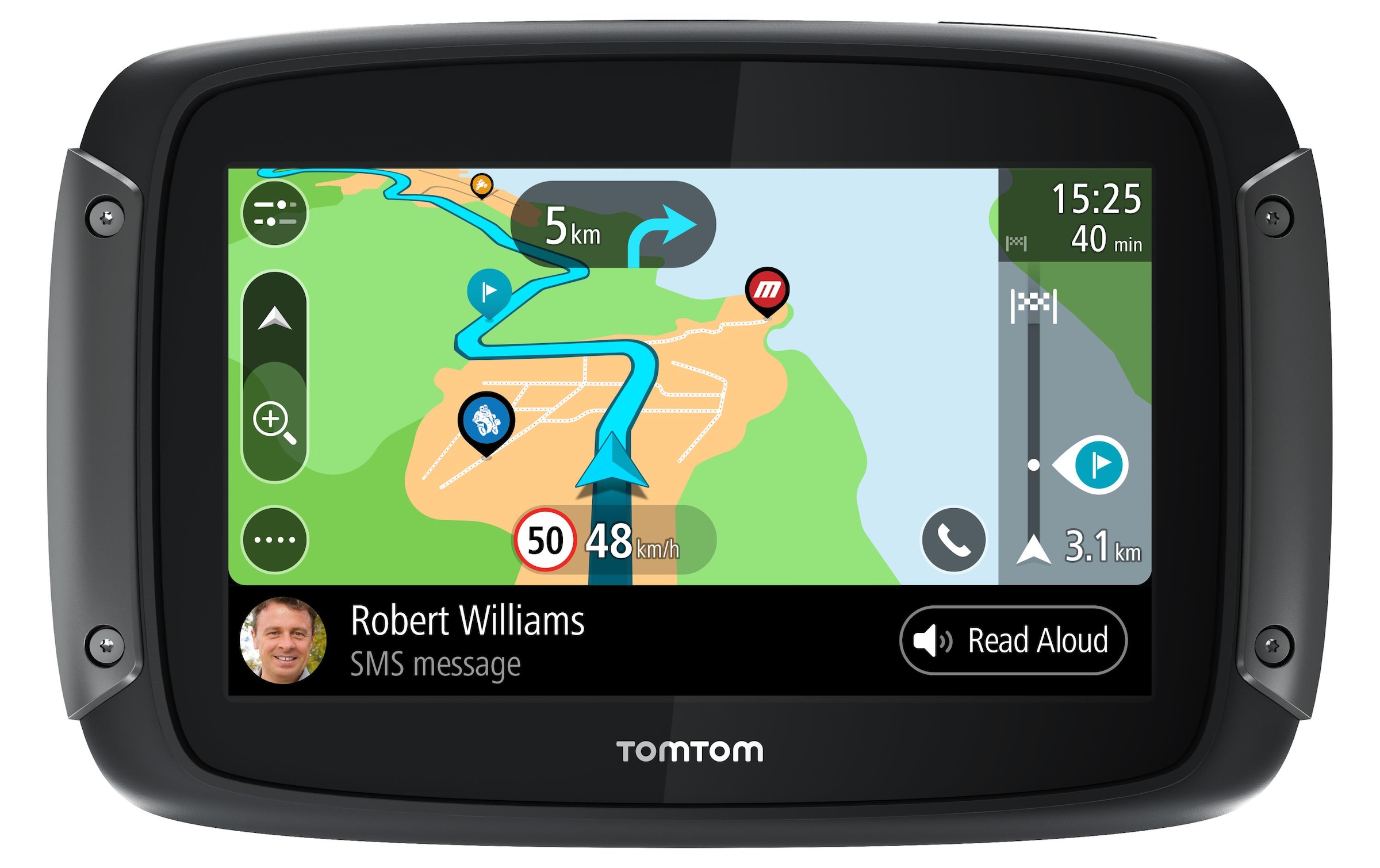 TomTom Navigationsgerät »Rider 550 W« (Weltweit )