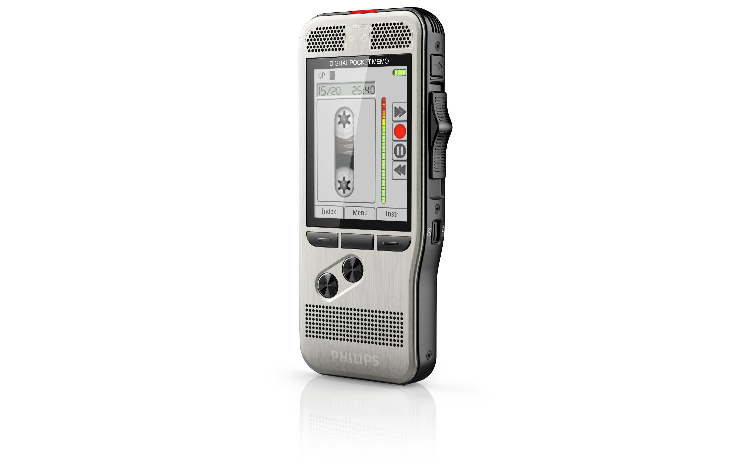 Diktiergerät Digital Pocket Memo DPM7200<br>Digitales Diktiergerät mit konfigurierbarem 4-Positions-Schiebeschalter