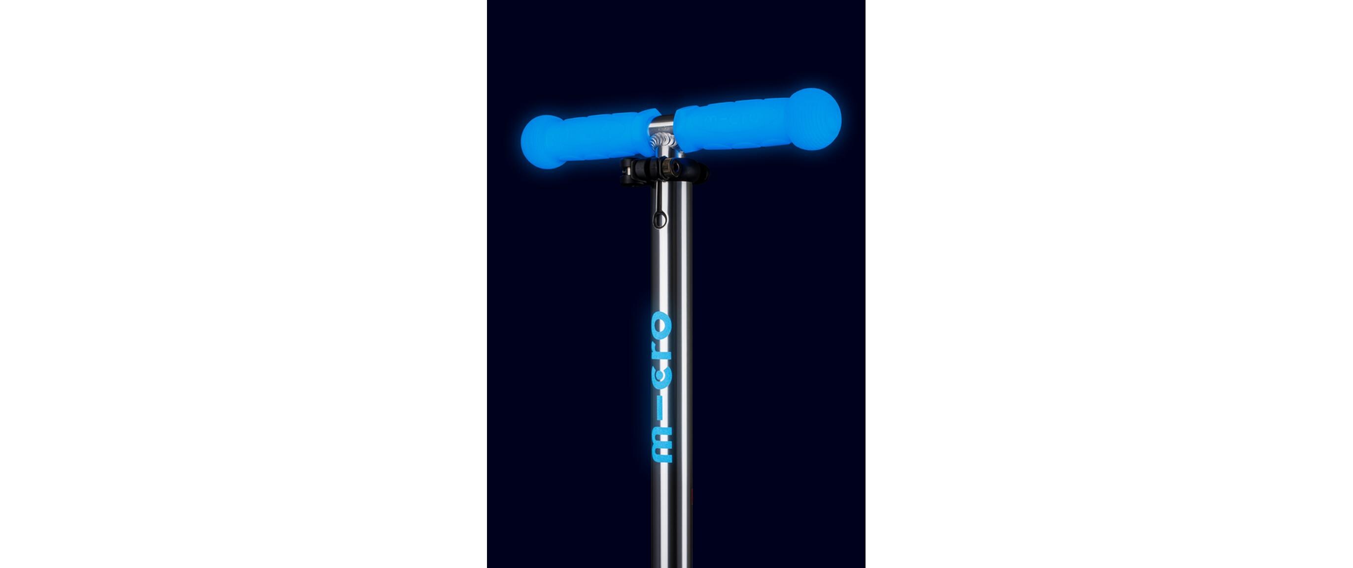 Kickboard Mini Micro Deluxe Glow LED BlauScooter für Kinder
