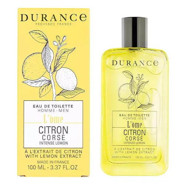 Durance Eau de toilette Citron Corsé à l'extrait de Citron 100 mL