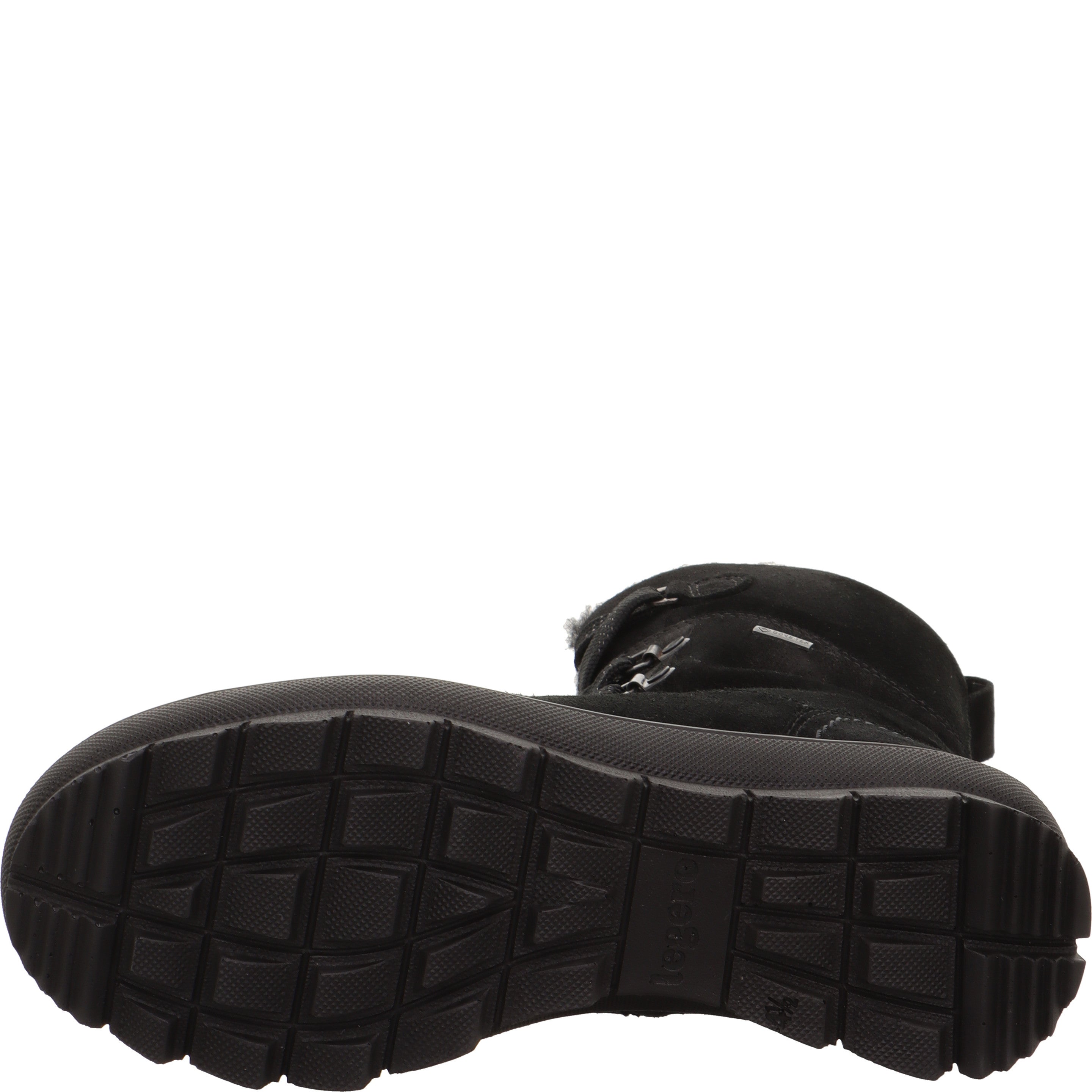 legero NOVARA Damen  Schnürboots mit Reißverschluss - Farbe: Schwarz - Größe: 5.5