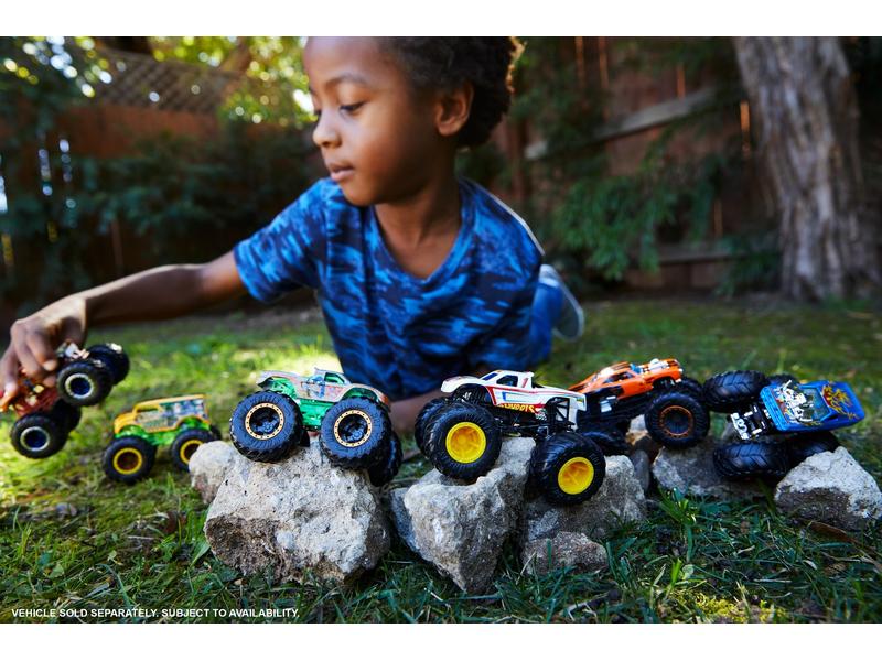 Hot Wheels Monster Trucks 1:64 Die-Cast 2er-Pack Spielzeug-Truck zum Sammeln mit grossen Rädern