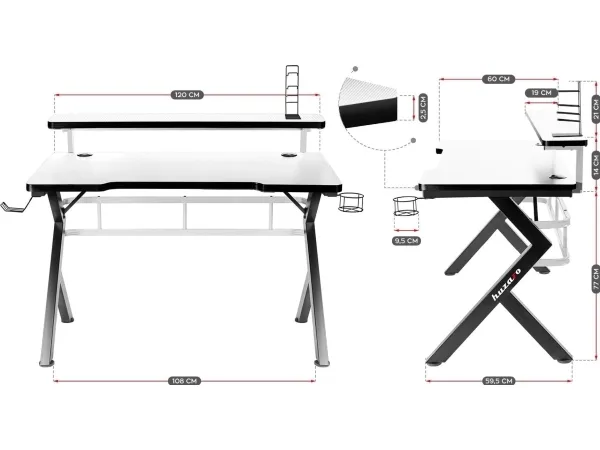 Huzaro Hero 5.0, sort/hvid