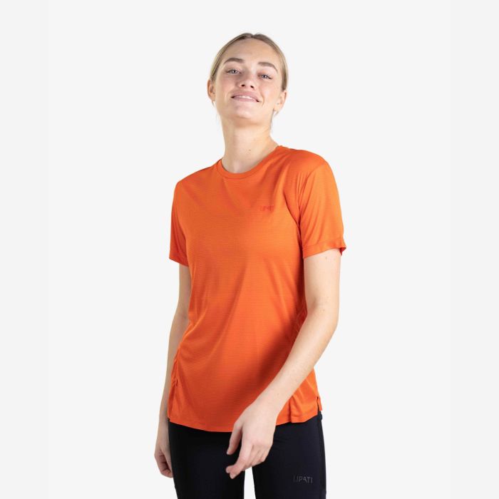 Lipati Dame T-shirts Strato AL Tee Regular Fit Orange