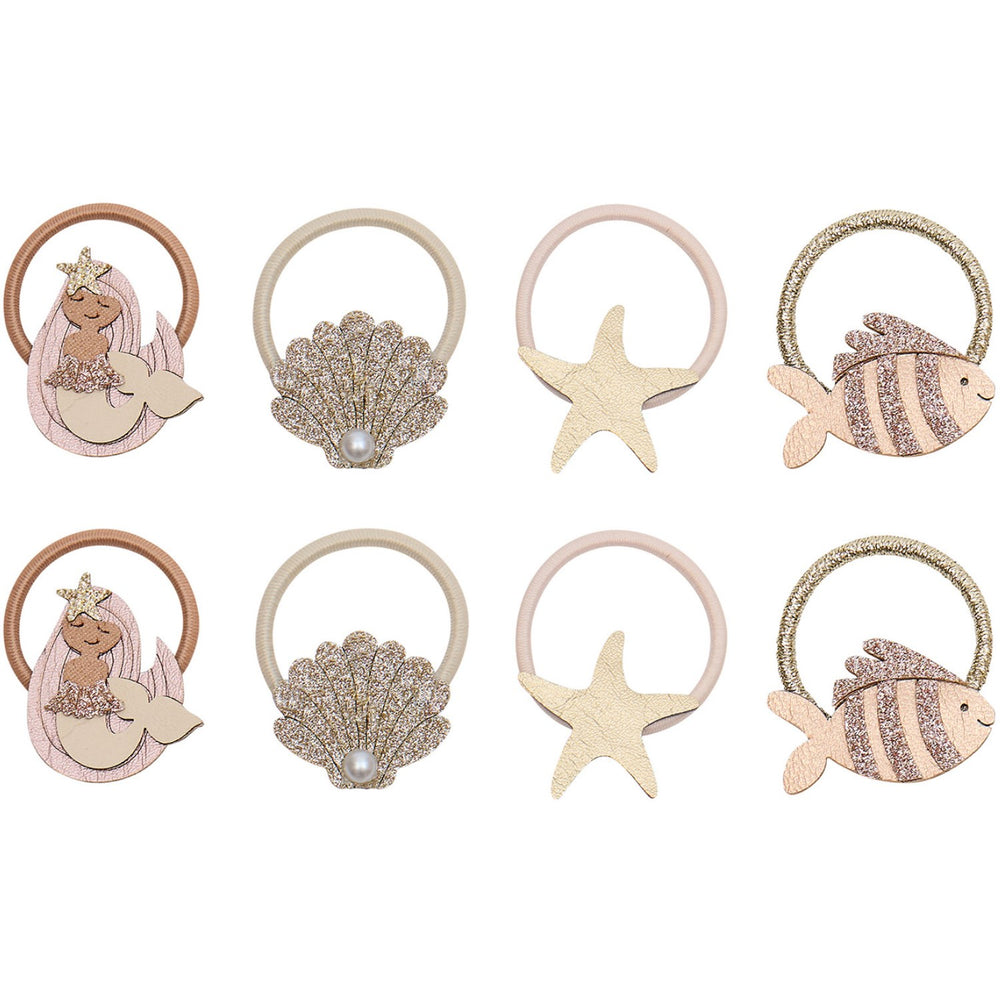 Køb Mimi & Lula 8 Hårelastikker - Mini Mermaid Oceal Pearl