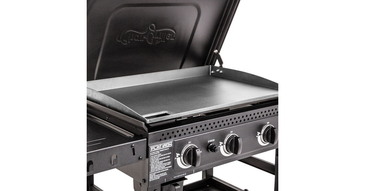Char-Griller3-Burner Flat Iron Gas Griddle barbecue  (Zwart)