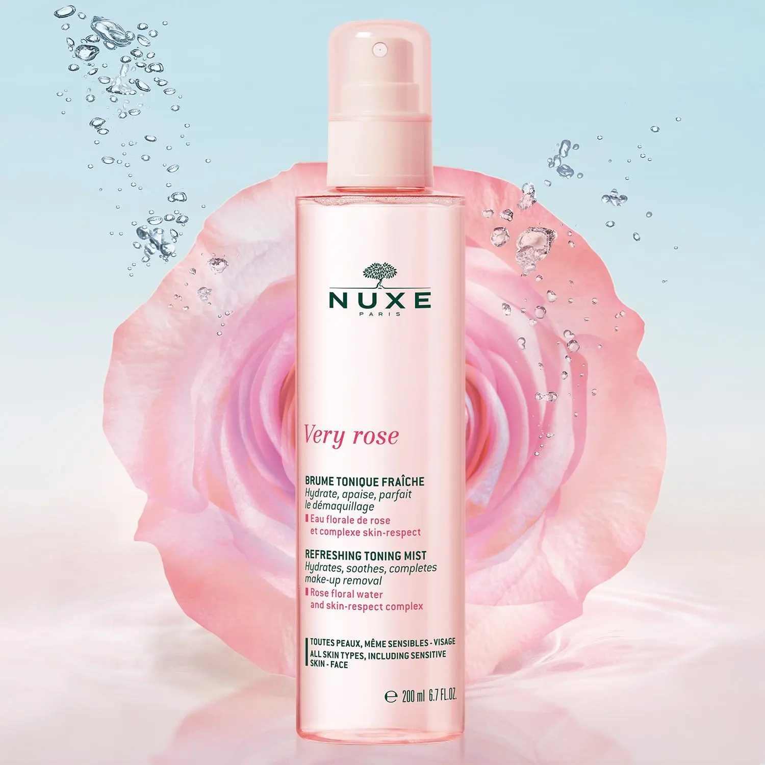 Nuxe - Brume Tonique Fraîche Very Rose- Lotion et tonique