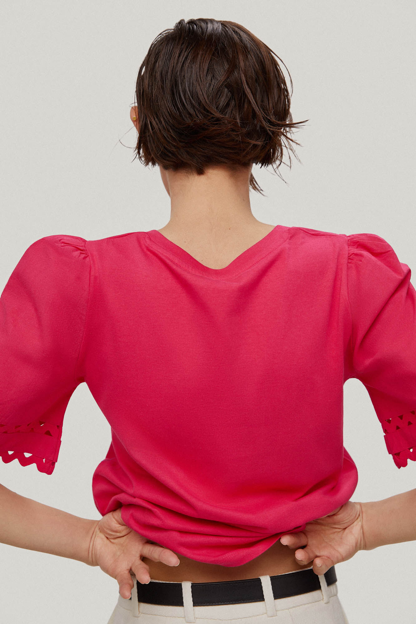 Camiseta de manga curta - Rosa