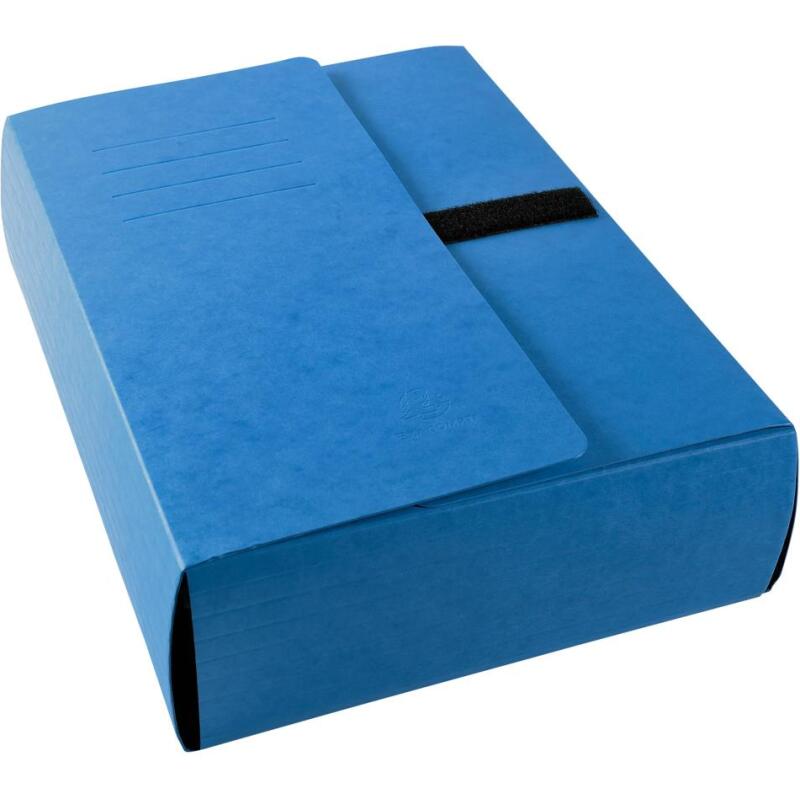 Chemise extensible 3 rabats carte lustrée sangle scratch - 24x32cm