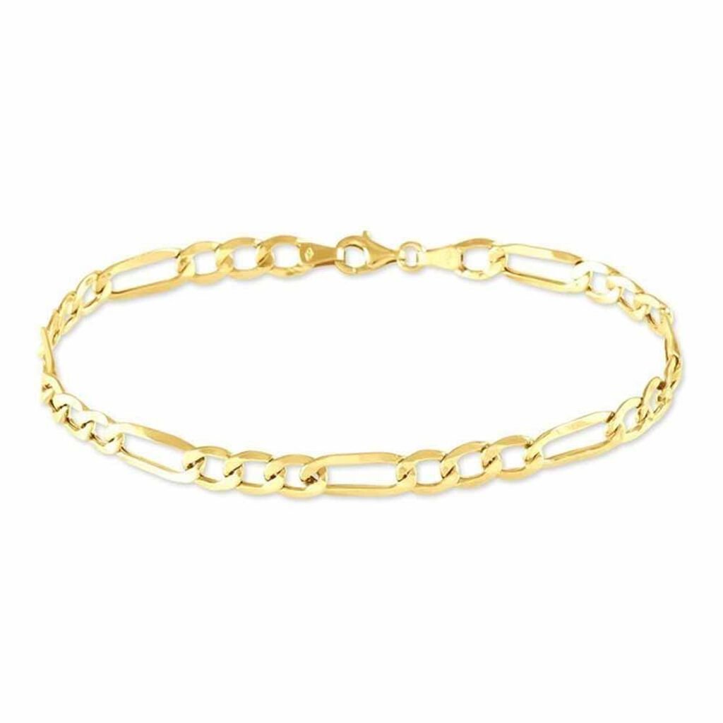 Bracelet Cameo Alternee 1/3 Or Jaune
