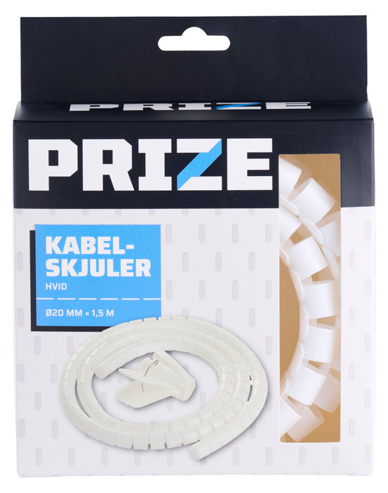 Kabelsamler hvid Ø20 mm x 1,5 meter