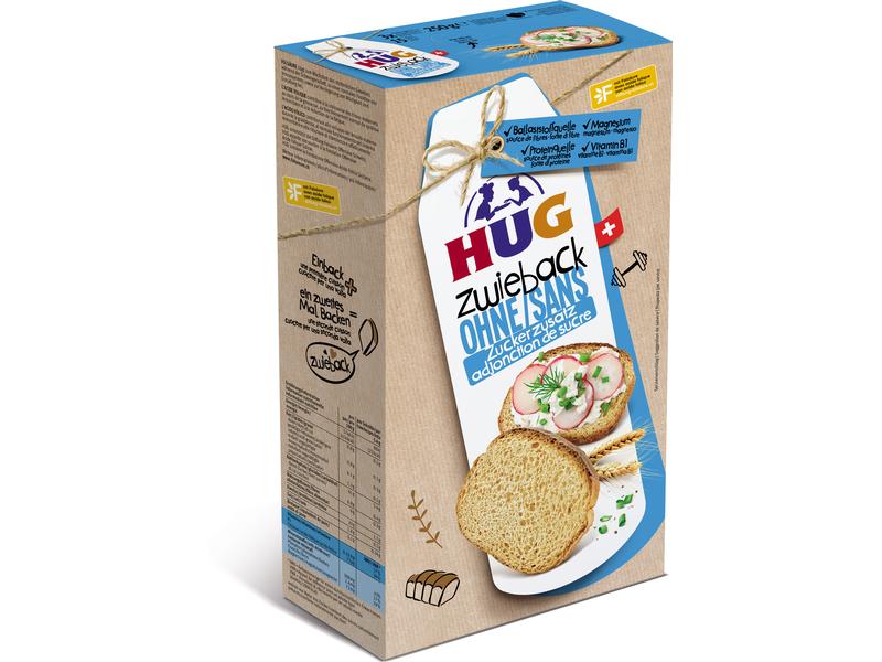 HUG Zwieback ohne Zucker 250 g Das Zwieback-Original