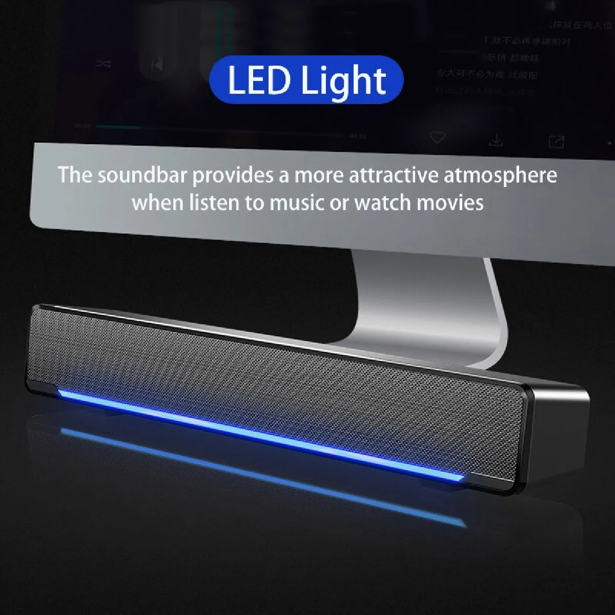 Universal Haut-parleur Bluetooth PC V-196 - Noir