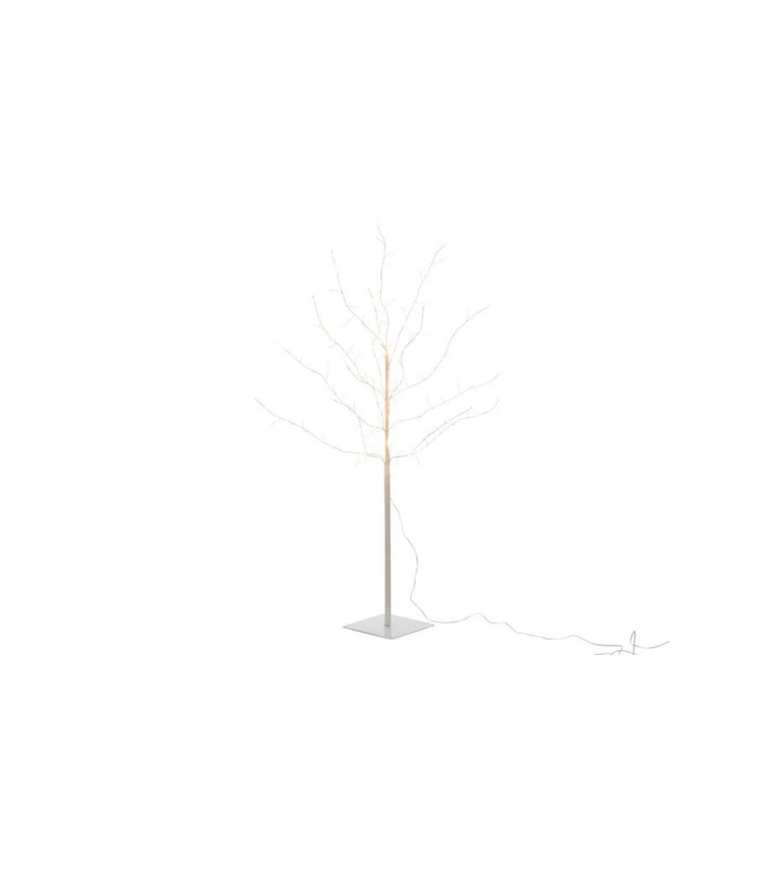 Paris Prix - Plante Artificielle Déco Led arbre Nu 100cm Blanc