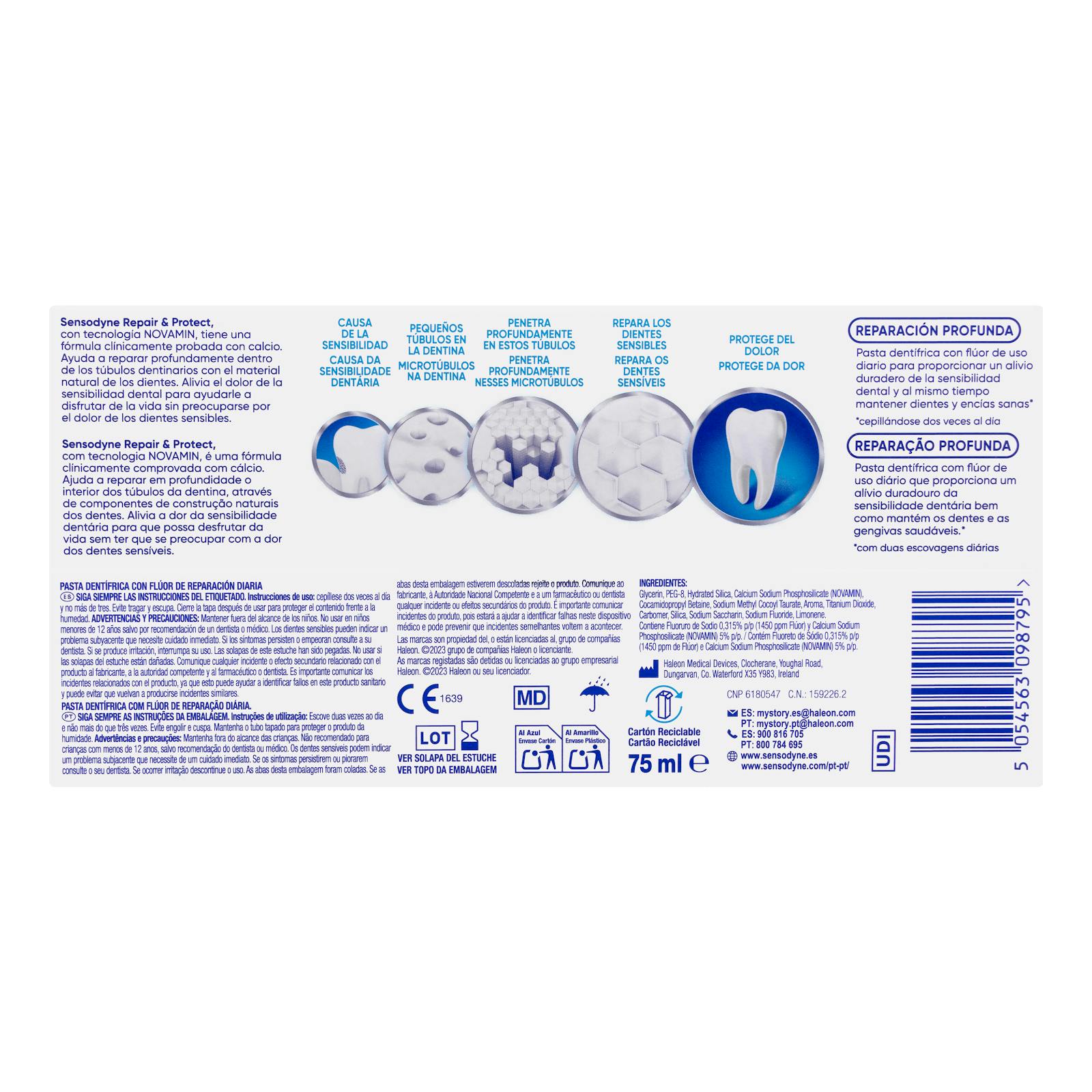 Dentifrice Sensodyne Réparateur et Protecteur