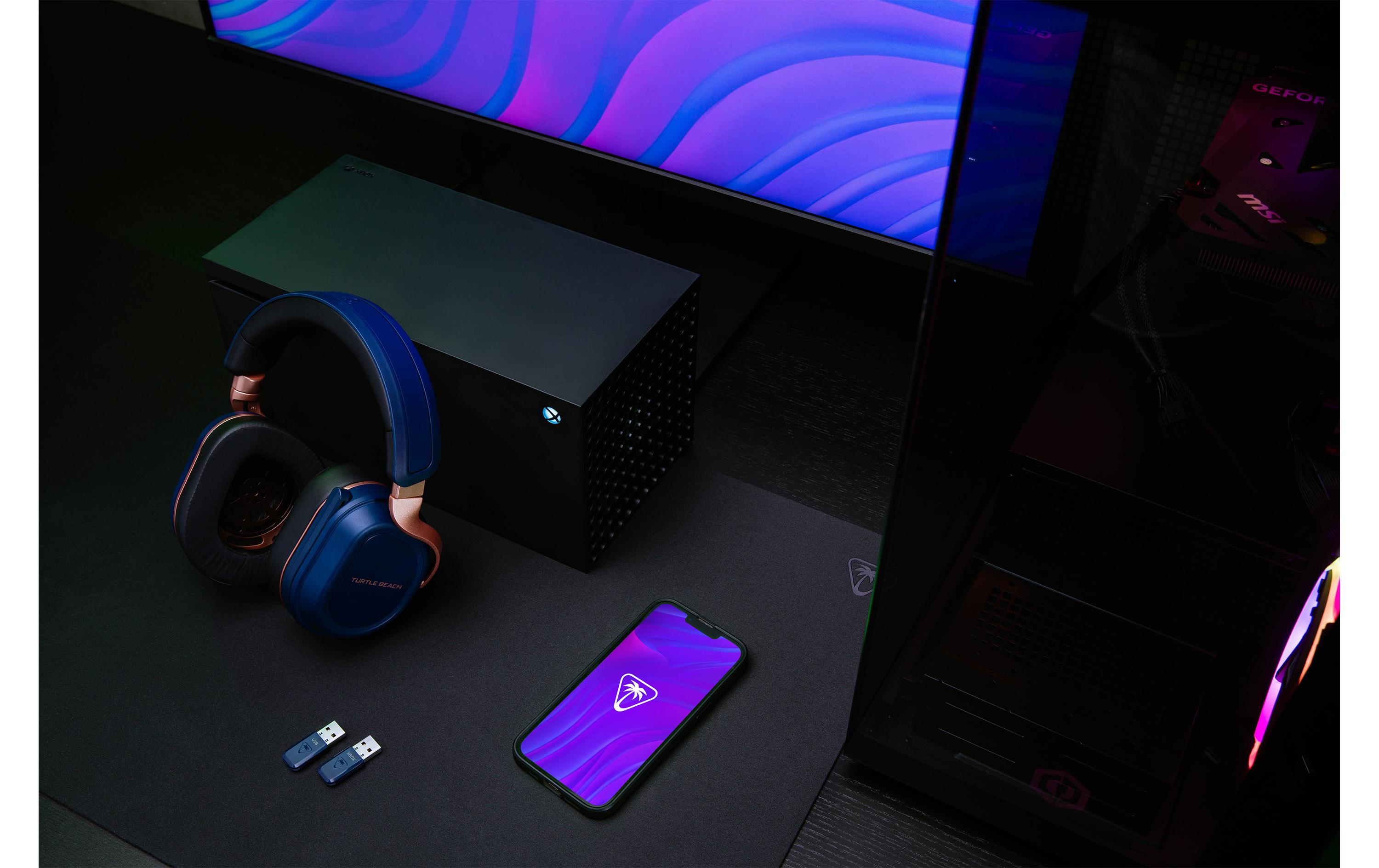 Headset Stealth 700 (Gen. 3) Blau<br>Turtle Beach Stealth 700 Kopfhörer Kabelgebunden Kopfband Gaming Bluetooth Blau, Kupfer