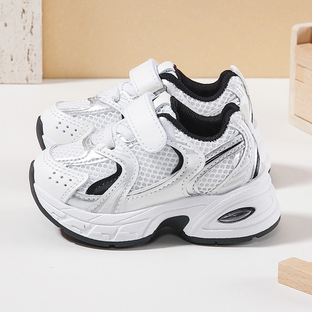 Sporty sneakers - wit/zwart