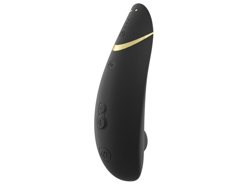 Womanizer Vibrator Premium 2 black Auflegevibrator mit Pleasure Air Stimulator für genussvolle Momente
