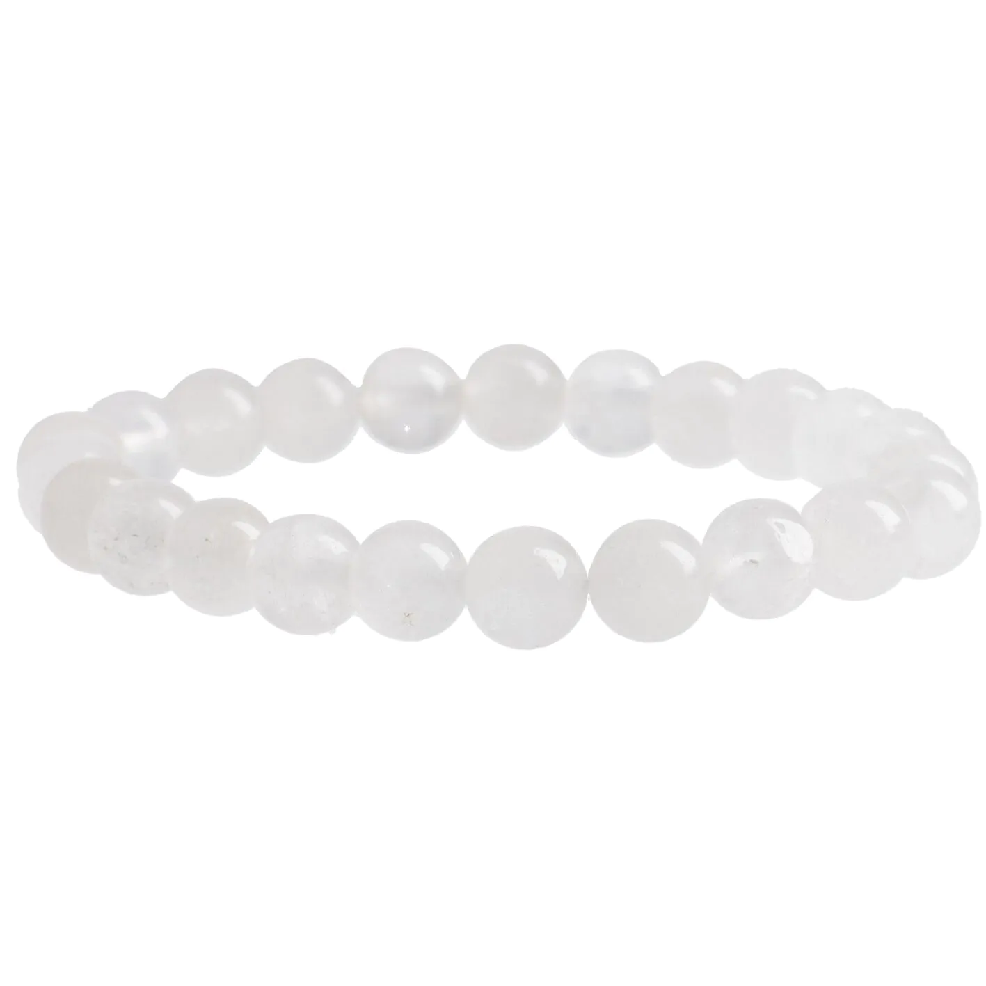 Armband Edelstein-Energie, Rockquarz/weiß