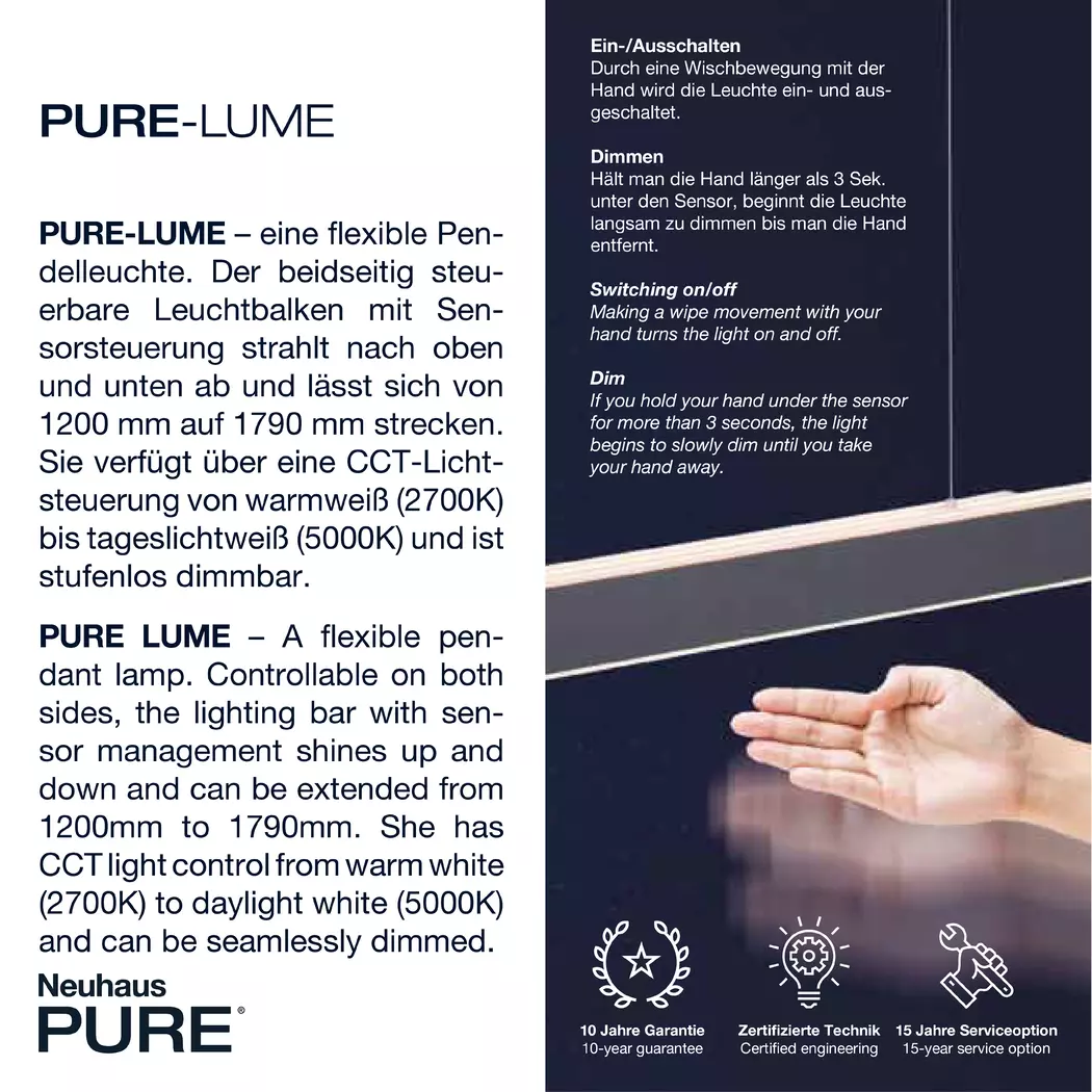 LED-Pendelleuchte Pure Lume