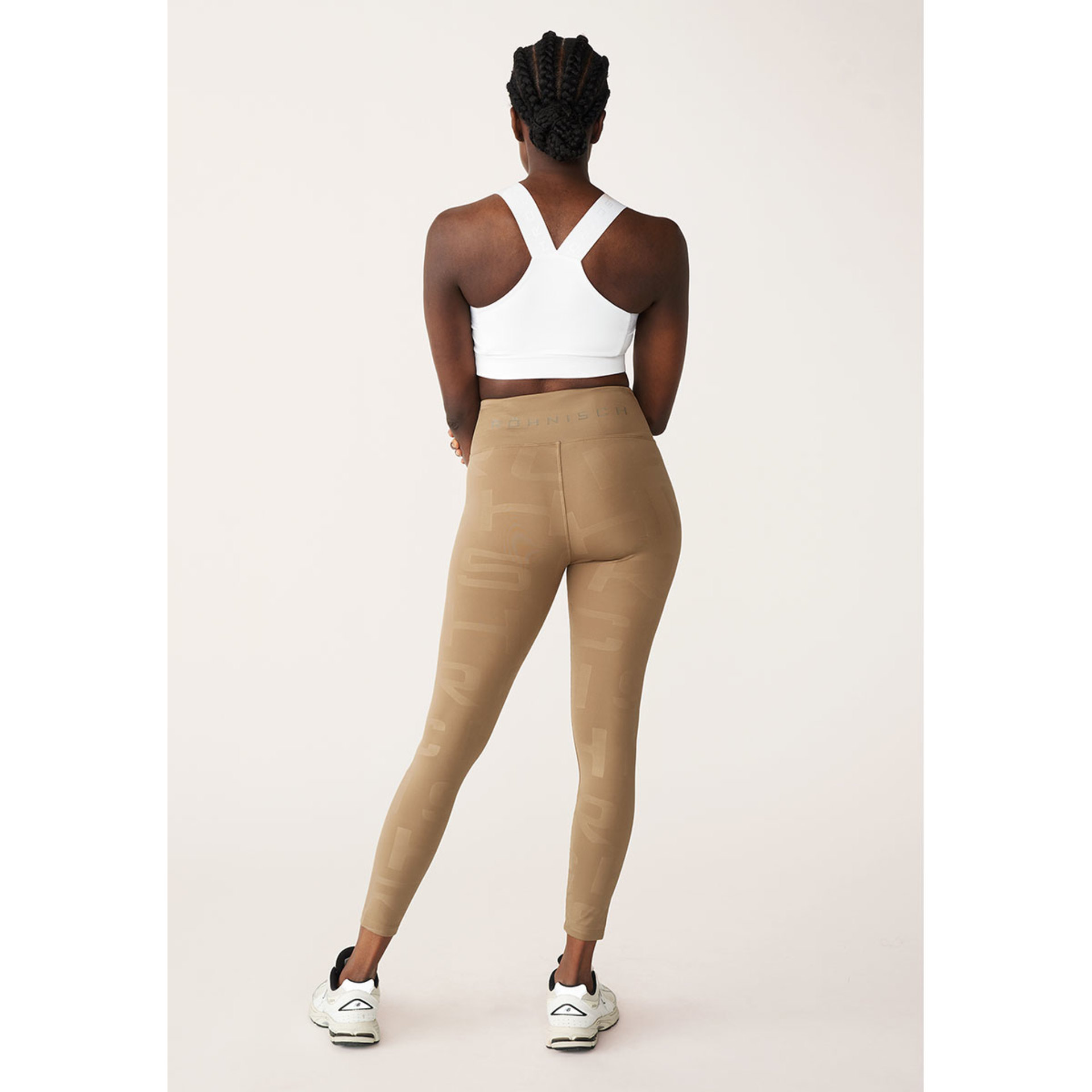 Röhnisch Shine Effect Hardloopbroek Lang Bruin Dames
