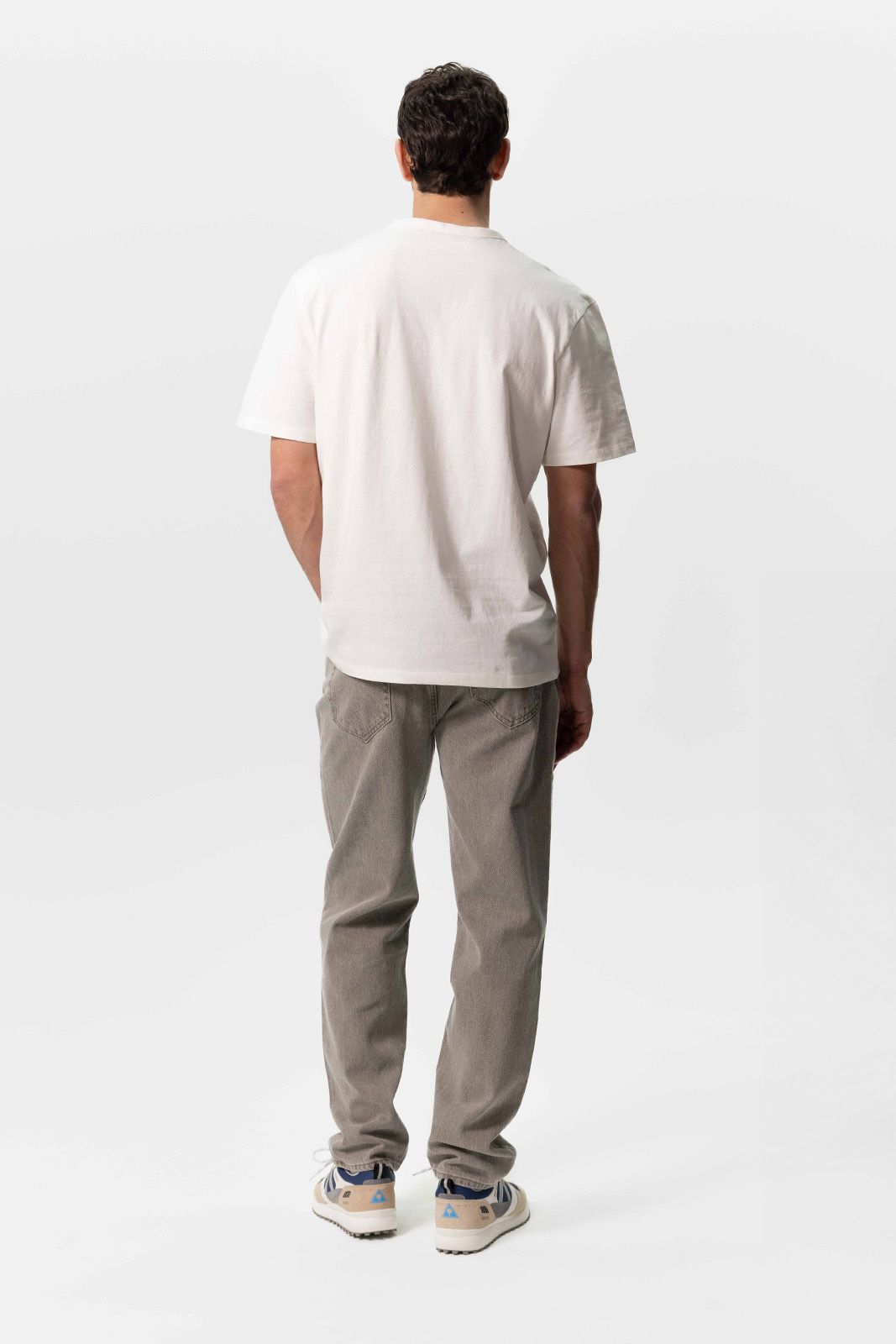 Wit katoenen T-shirt met artwork