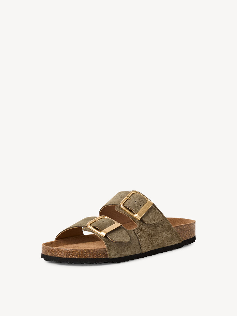 Leren Slipper - groen