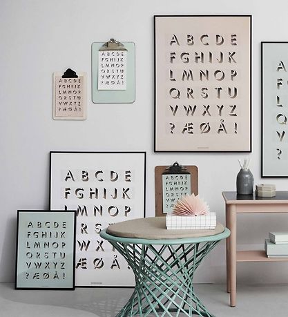 Vissevasse Plakat - 50x70 - ABC - Creme