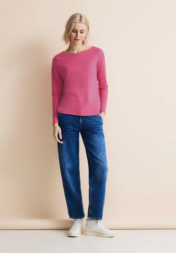Softes Langarmshirt - cozy pink