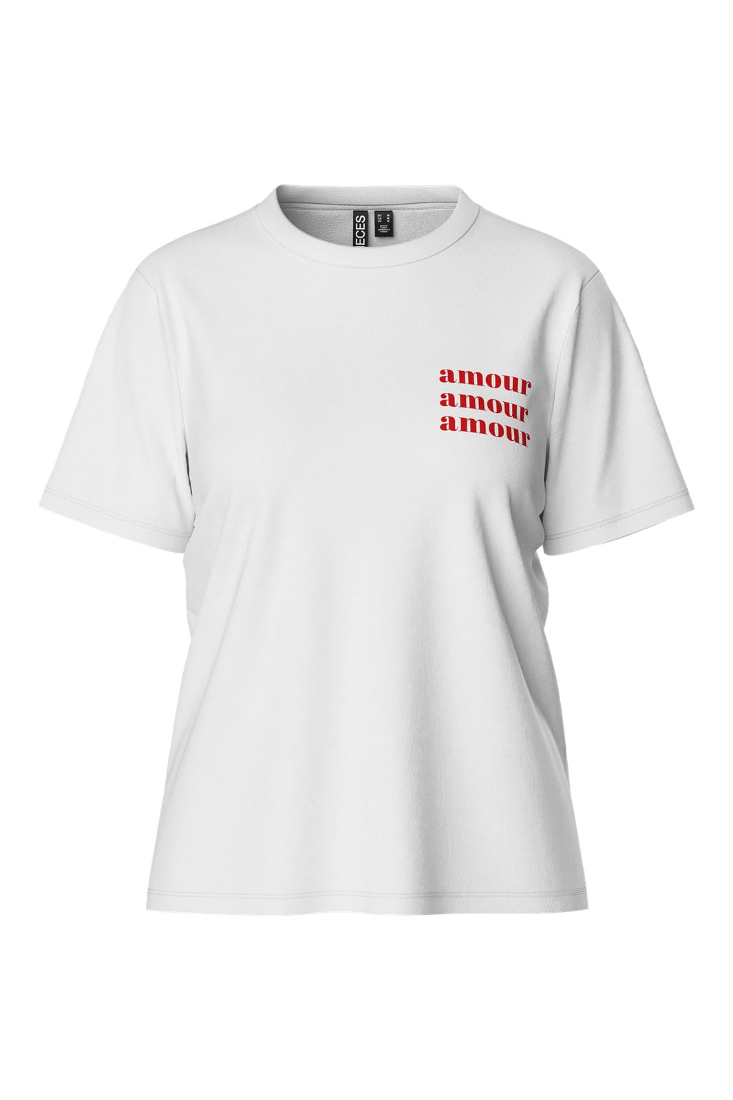 Pieces Pcgabbi T-Shirt 4701820 bright white amour amour amour