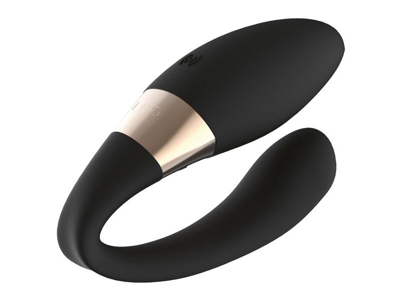 Lelo Paarvibrator Tiani Duo schwarz Hochwertiges Sextoy zur gleichzeitigen Stimulierung des G-Punkts, der Klitoris und des Penis