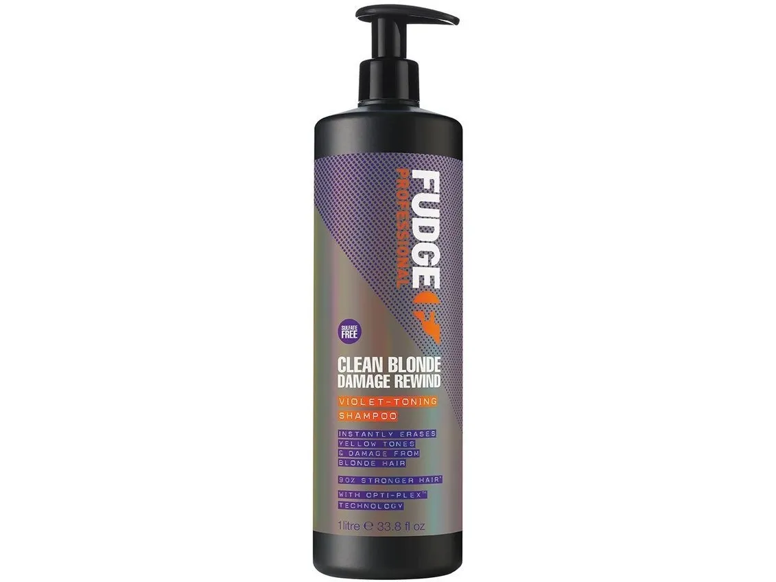 Fudge Professional Clean Blonde Damage Rewind Violet-Toning Shampoo 1000 ml