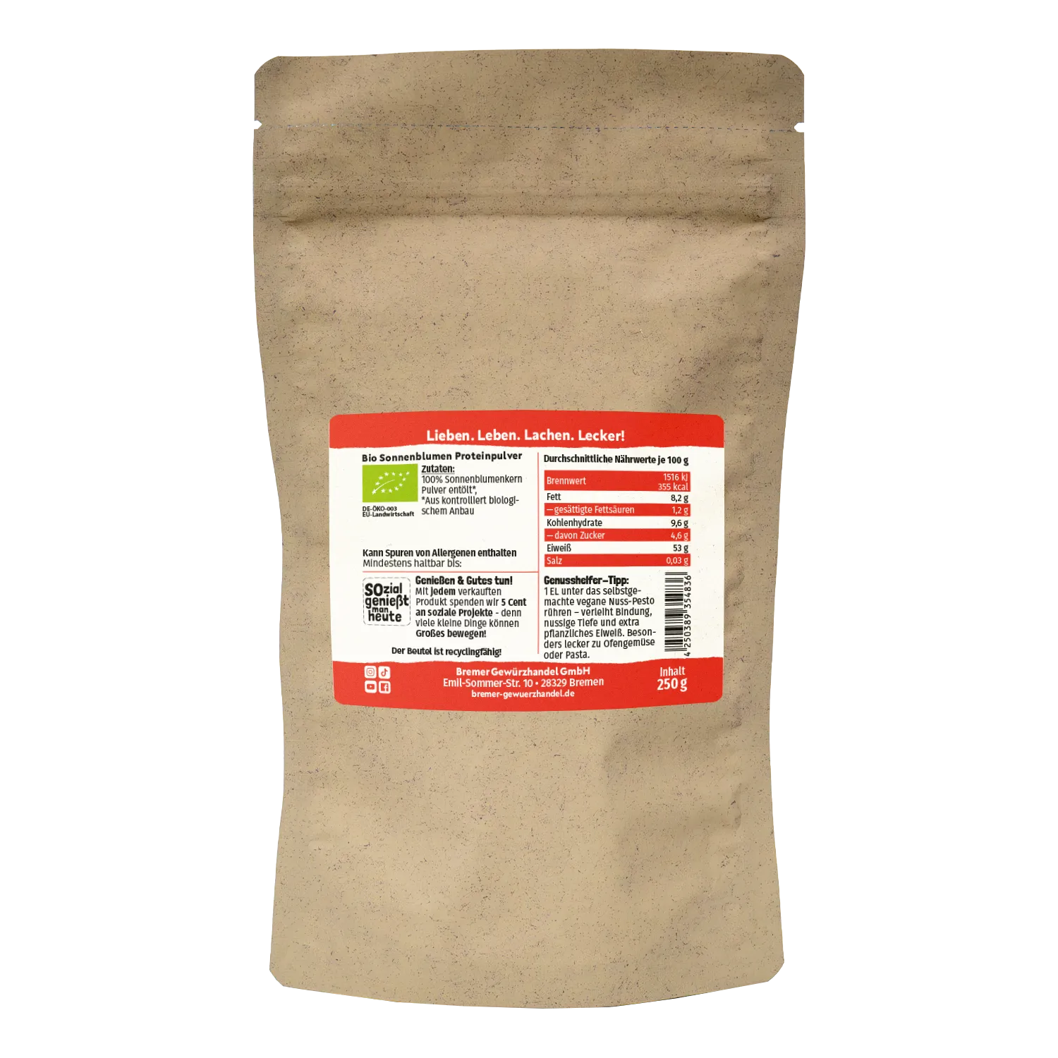 BIO Sonnenblumen-Proteinpulver