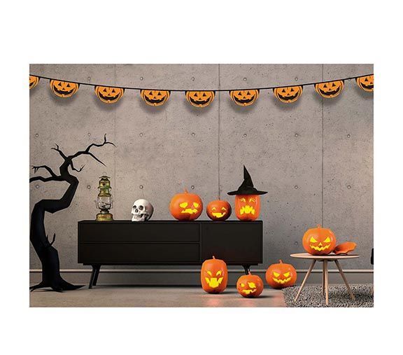 Halloween Pompoen Vlaggenlijn