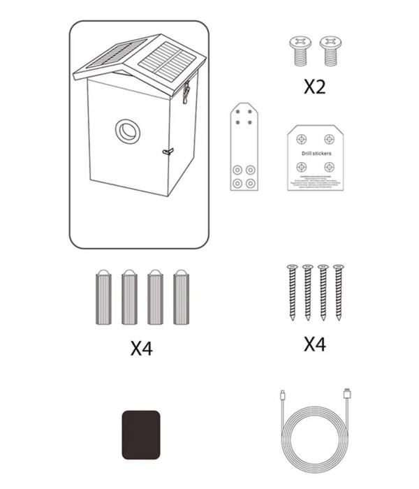 Croci Nistkasten Smart Wi-Fi, inkl Kamera, ca.