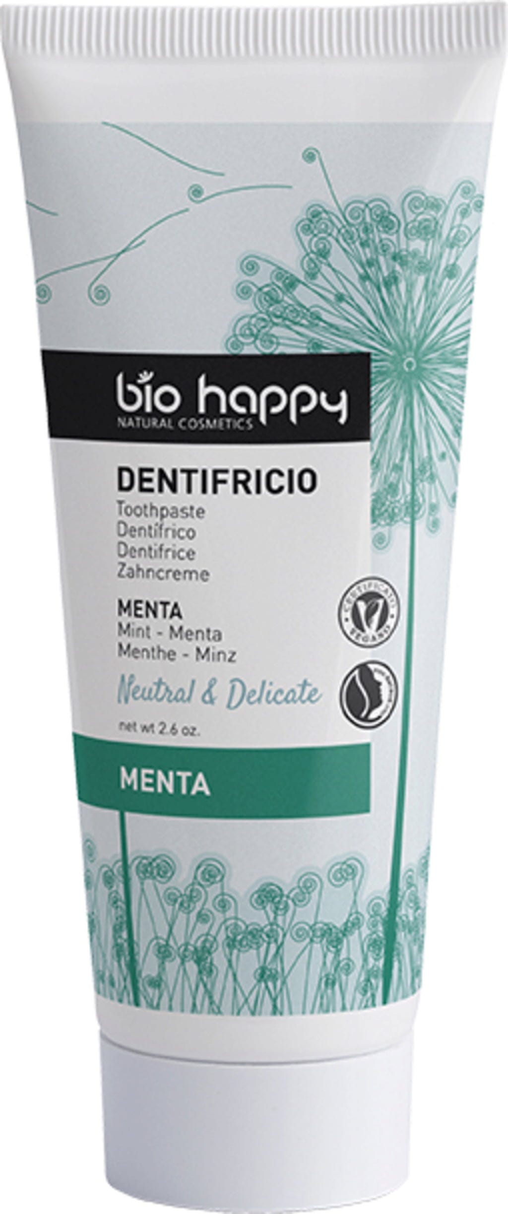 Bio Happy  Neutral & Delicate Toothpaste Mint Flavor, 75 g