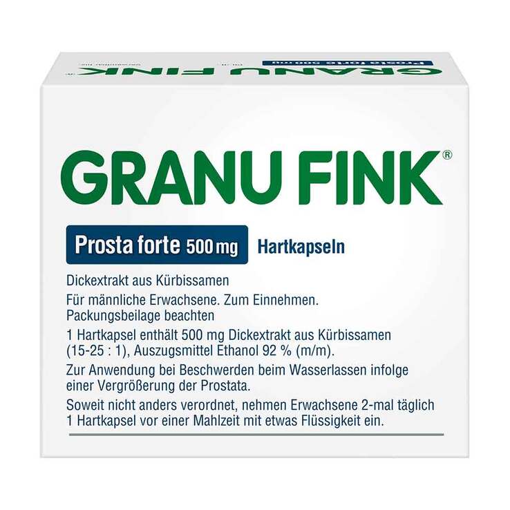 GRANU FINK Prosta forte 500 mg Hartkapseln, 80 St