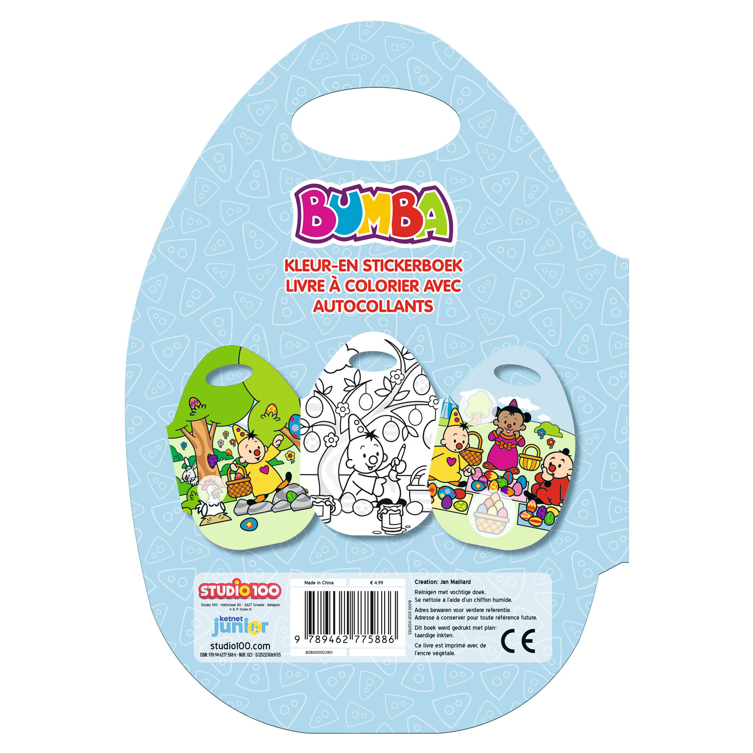 Bumba Kleur- en Stickerboek Pasen