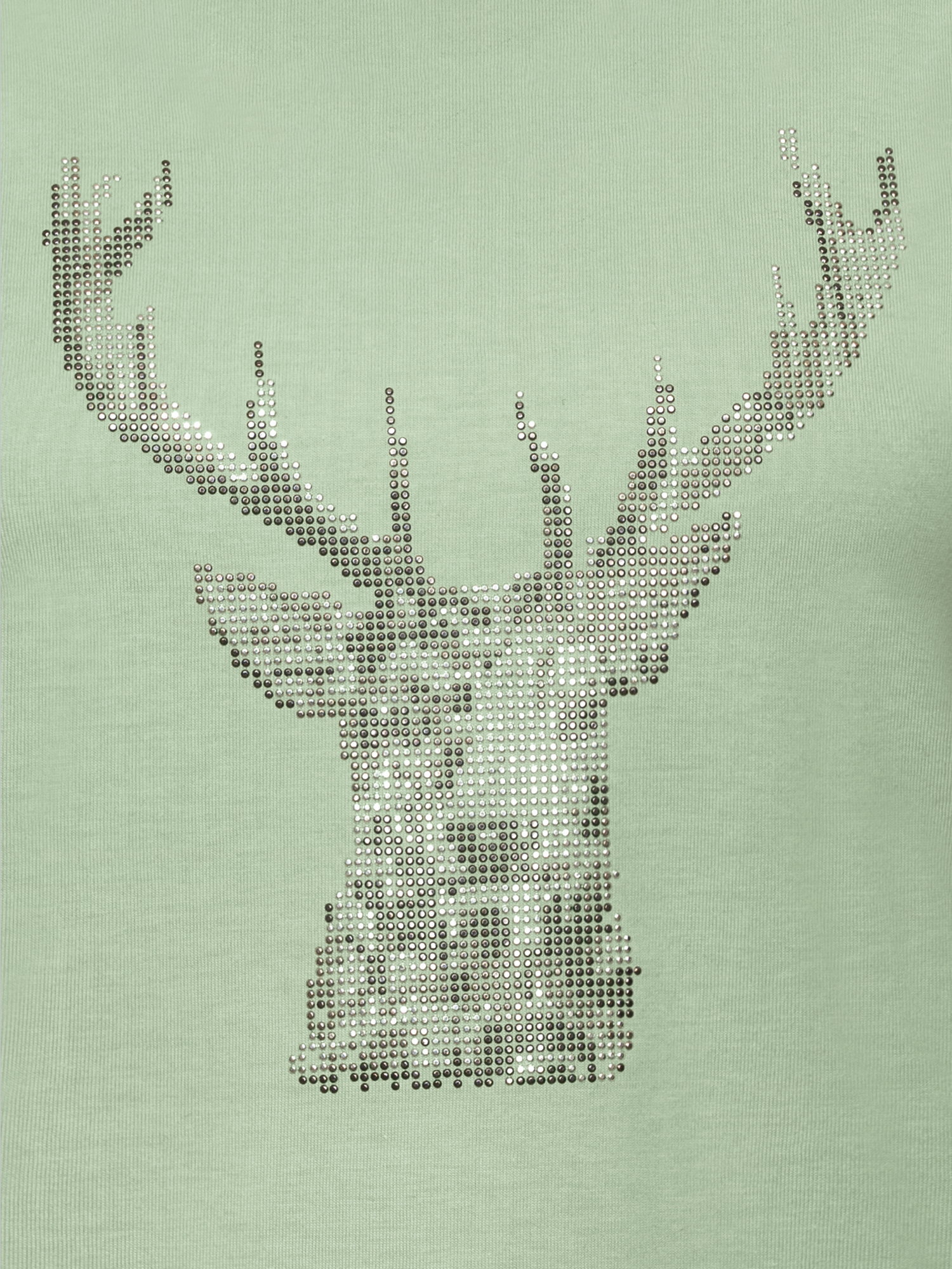 T-Shirt Glitzer-Hirsch Green tea