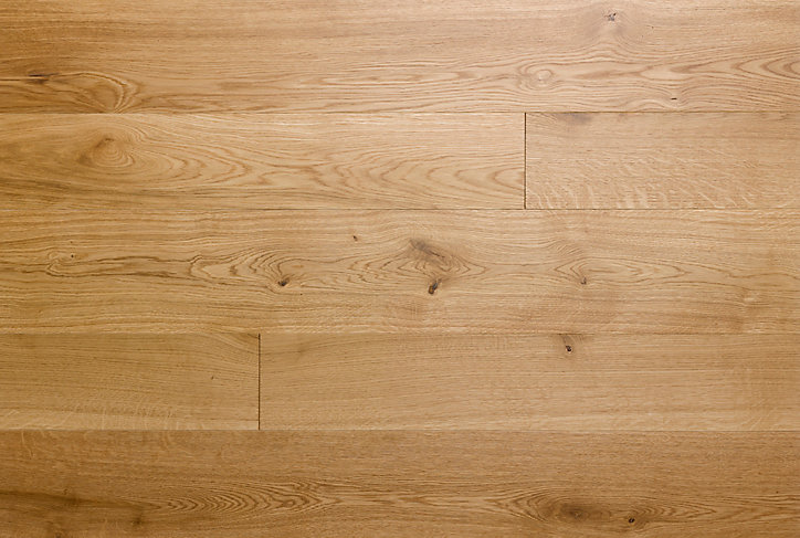 Parquet contrecollé clipsable Marigny L 200 cm en chêne français verni blond