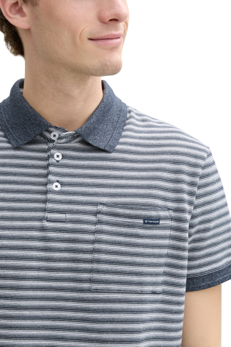 Tom Tailor blauwe heren polo