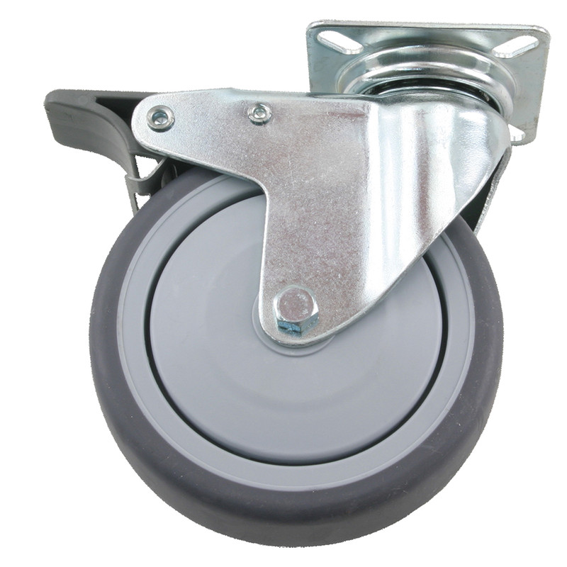 Apparaatzwenkwiel kogellager met rem 75mm 60kg